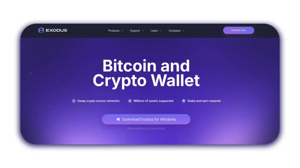 Exodus Wallet Non-custodial wallet airdrop support