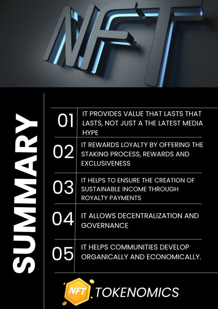 NFT tokenomics Summary pro2crypto