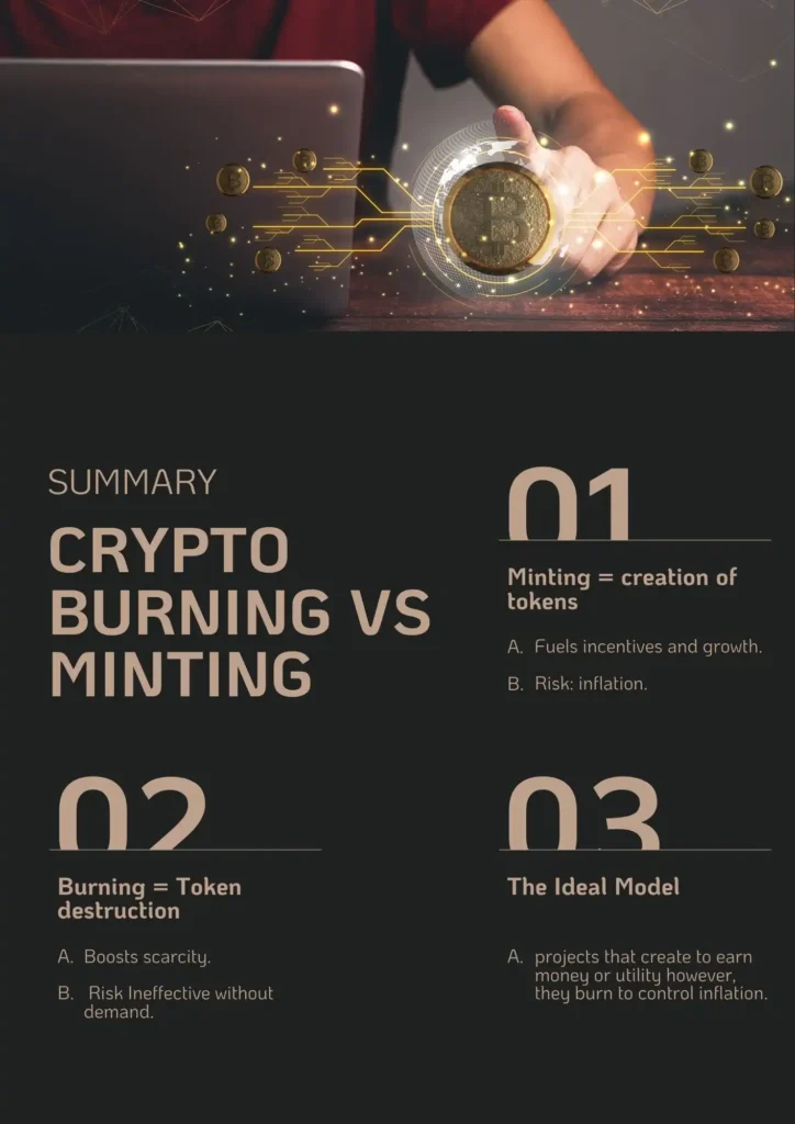 token burning vs token minting summary by pro2crypto