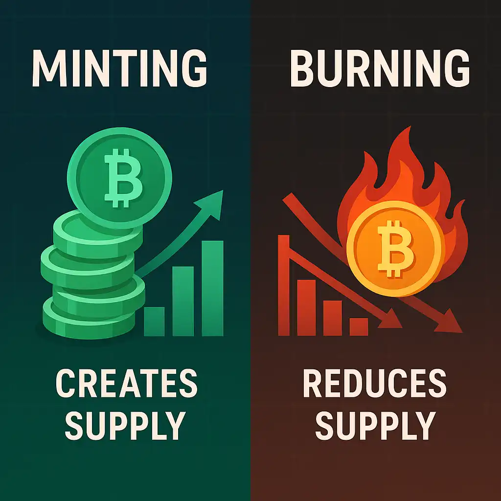 token minting vs token burning pro2crypto