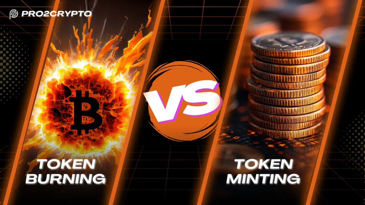 Token burning vs token minting tokenomics